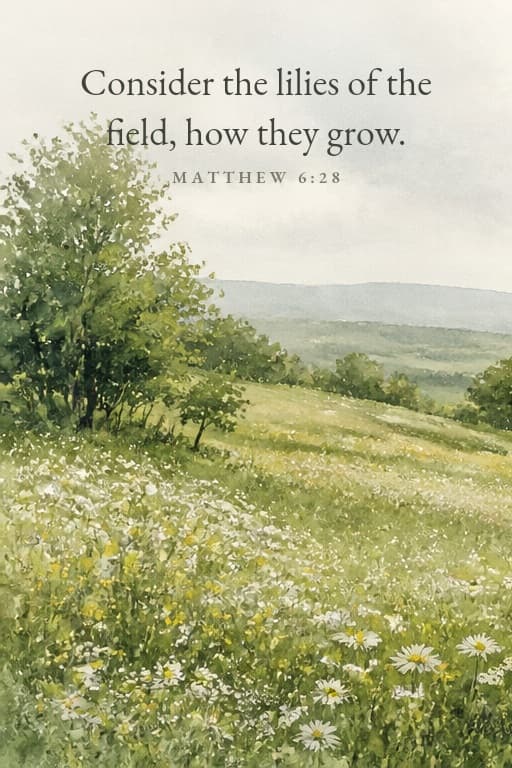 Green Countryside — Scripture Set of 3 — panel 1