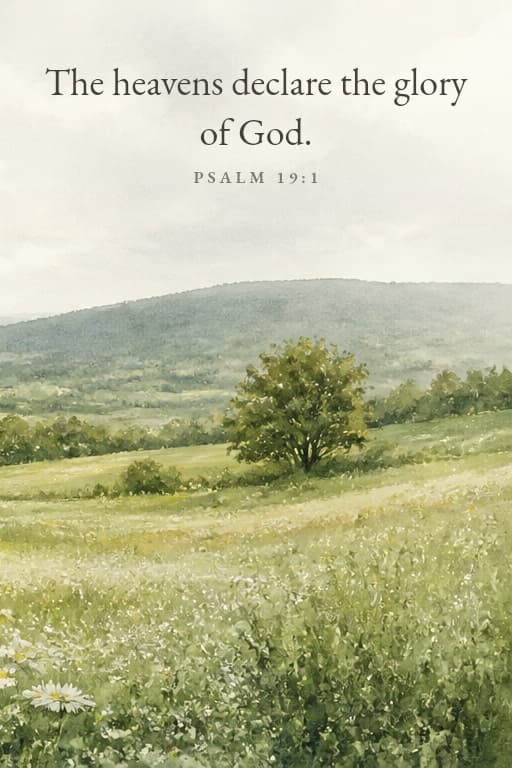Green Countryside — Scripture Set of 3 — panel 3