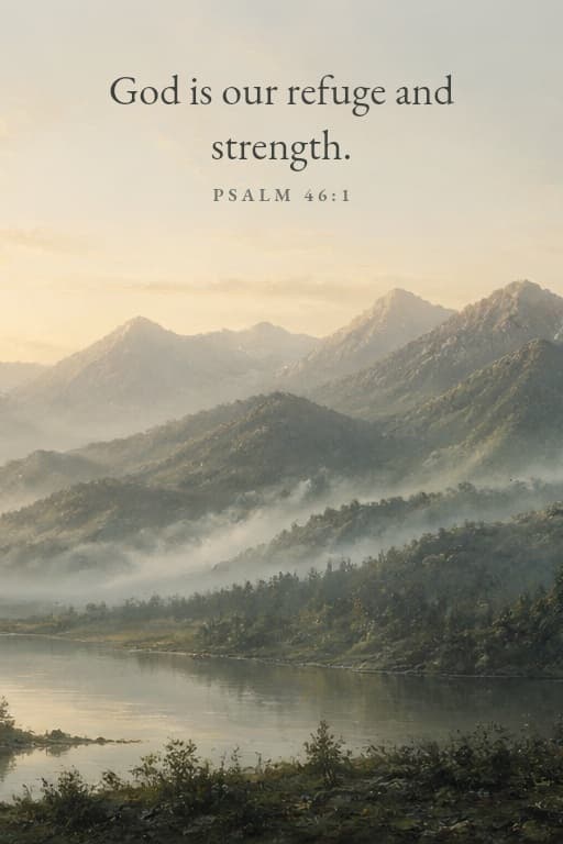 Misty Mountains — Scripture Set of 3 — panel 2