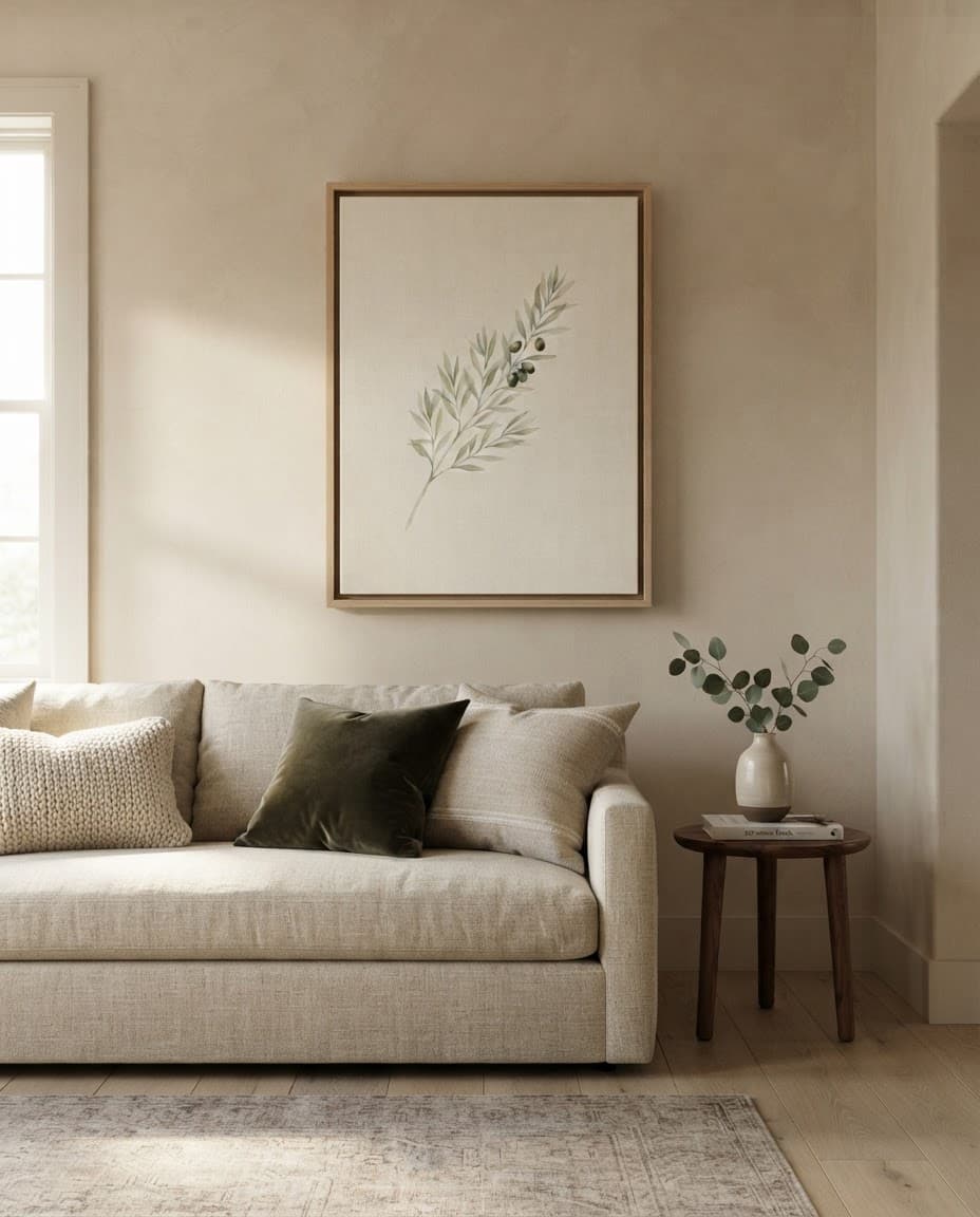 Olive Branch shown in a styled room
