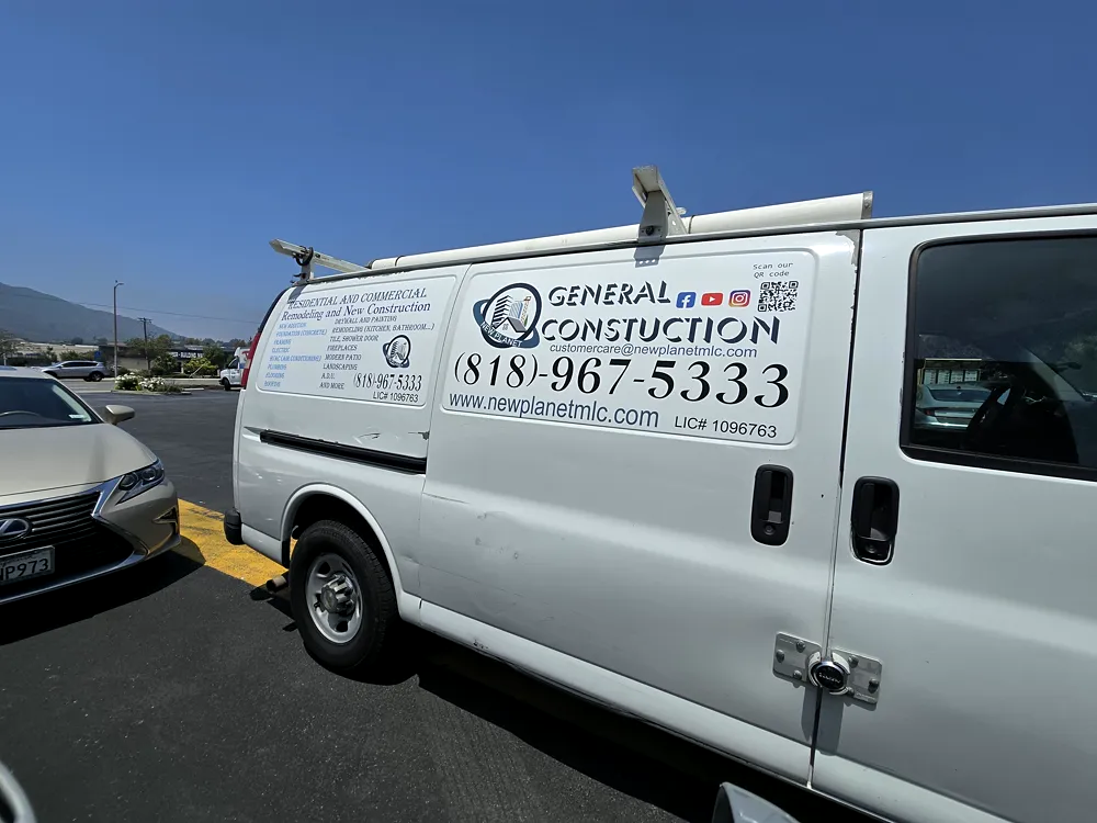 Full van graphics we printed for General Gas Construction